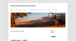 Desktop Screenshot of hostalaquimequedo.com