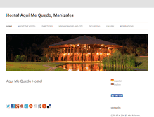 Tablet Screenshot of hostalaquimequedo.com